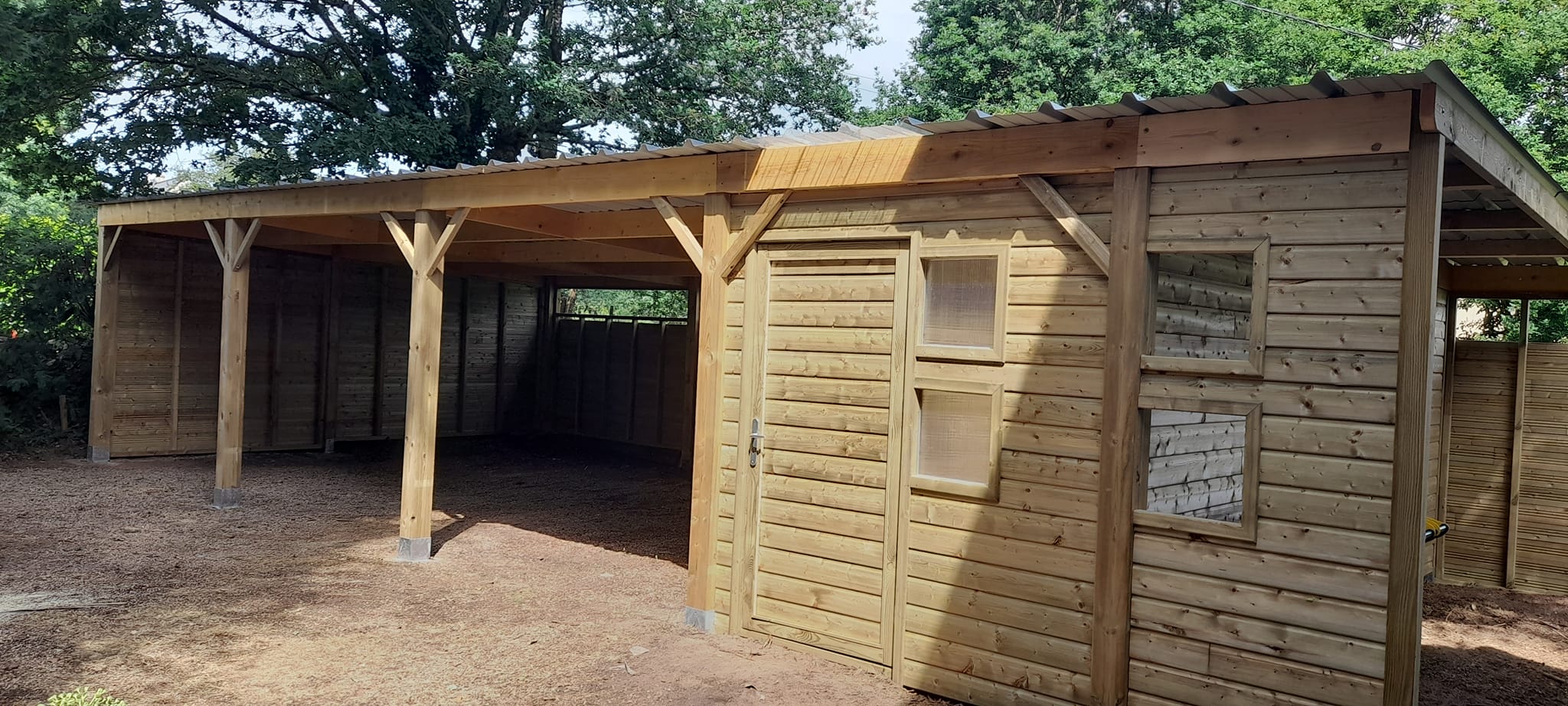Abri bois / carport sur mesure