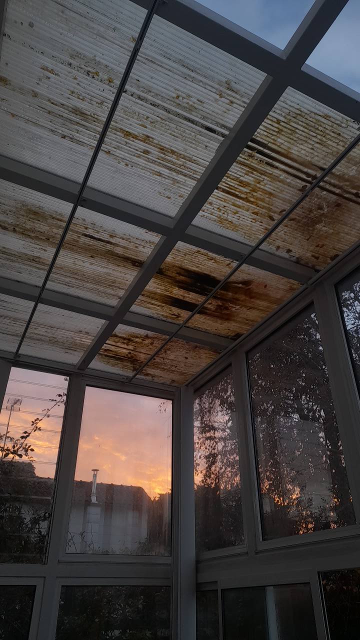 Véranda — vue coucher de soleil